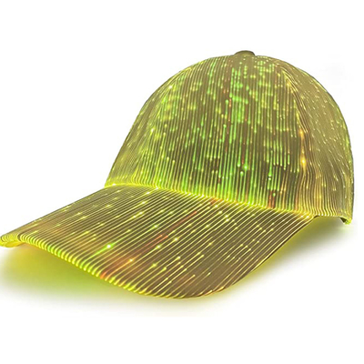 7 chapéus de piscamento luminosos dos bonés de beisebol do diodo emissor de luz das luzes da cor para o disco do partido