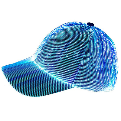 Acople tampões que de piscamento de incandescência da fibra ótica dos chapéus do diodo emissor de luz USB recarrega