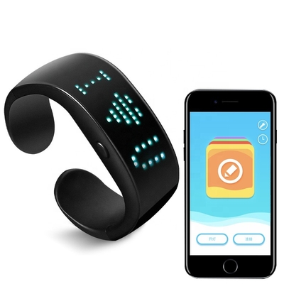 Bracelete de controle remoto Bluetooth do diodo emissor de luz da mensagem da exposição editável