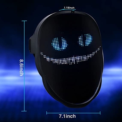 máscara protetora do diodo emissor de luz de 2000mAh Smart