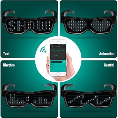 O App de Bluetooth conectou monóculos programáveis de Smart DIY dos vidros do diodo emissor de luz