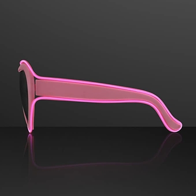 O coração dá forma a mulheres cor-de-rosa de incandescência claras das meninas do fio luminoso do EL do néon dos vidros do diodo emissor de luz
