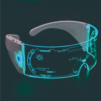 Os vidros luminosos futuristas do diodo emissor de luz 7 cores iluminam acima USB recarregável para adultos