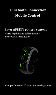 Desenho conduzido de controle remoto da mensagem da edição do APP do bracelete de Smartphone