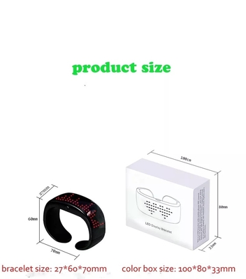 Bracelete de controle remoto Bluetooth do diodo emissor de luz da mensagem da exposição editável