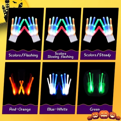 O Natal do partido iluminou a luz do diodo emissor de luz acima das luvas com 5 cores 6 modos