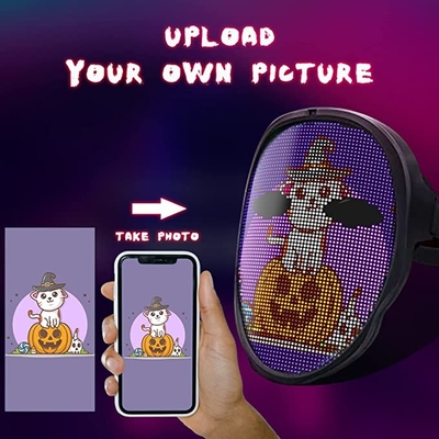 O App Dia das Bruxas programável conduziu a cara da máscara para o disfarce de Cosplay
