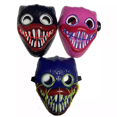 Material do PVC da máscara protetora do diodo emissor de luz de Bobby Light Up Halloween para o partido de Cosplay