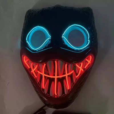 Material do PVC da máscara protetora do diodo emissor de luz de Bobby Light Up Halloween para o partido de Cosplay