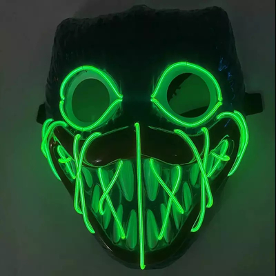 Material do PVC da máscara protetora do diodo emissor de luz de Bobby Light Up Halloween para o partido de Cosplay