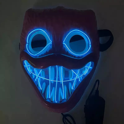 Material do PVC da máscara protetora do diodo emissor de luz de Bobby Light Up Halloween para o partido de Cosplay
