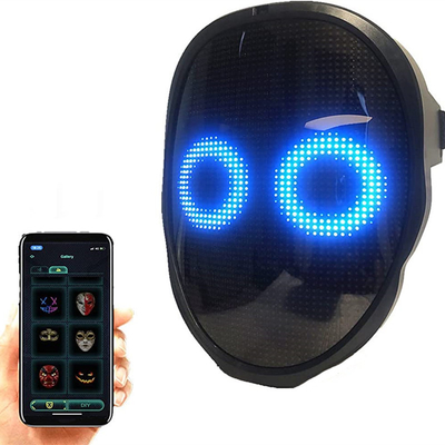 Máscara protetora esperta programável Bluetooth do diodo emissor de luz que brilha para o partido Cosplay de Dia das Bruxas