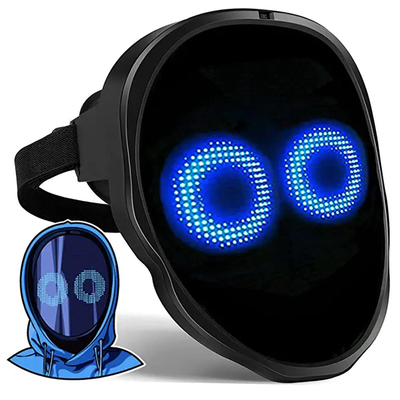 Controle feito sob encomenda da máscara DIY APP do diodo emissor de luz de Bluetooth das caras para o partido de Dia das Bruxas Cosplay