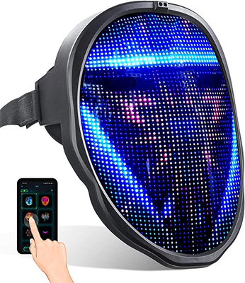 A máscara protetora APP do diodo emissor de luz de Smart do partido de Dia das Bruxas controlou a mudança da cara de Bluetooth
