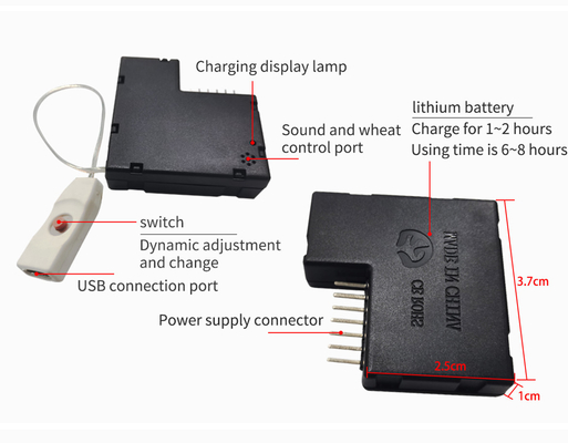 Modos de piscamento da máscara protetora 4 recarregáveis do diodo emissor de luz da voz de USB para o partido Dia das Bruxas