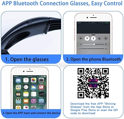 Vidros chumbados programáveis controlados do App com teste padrão do texto de Bluetooth DIY