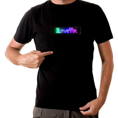 Diodo emissor de luz programável que ilumina a camisa de T personalizada para o festival do partido