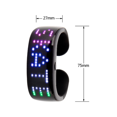 Teste padrão de controle remoto do texto de Programe do App do bracelete do diodo emissor de luz de Bluetooth